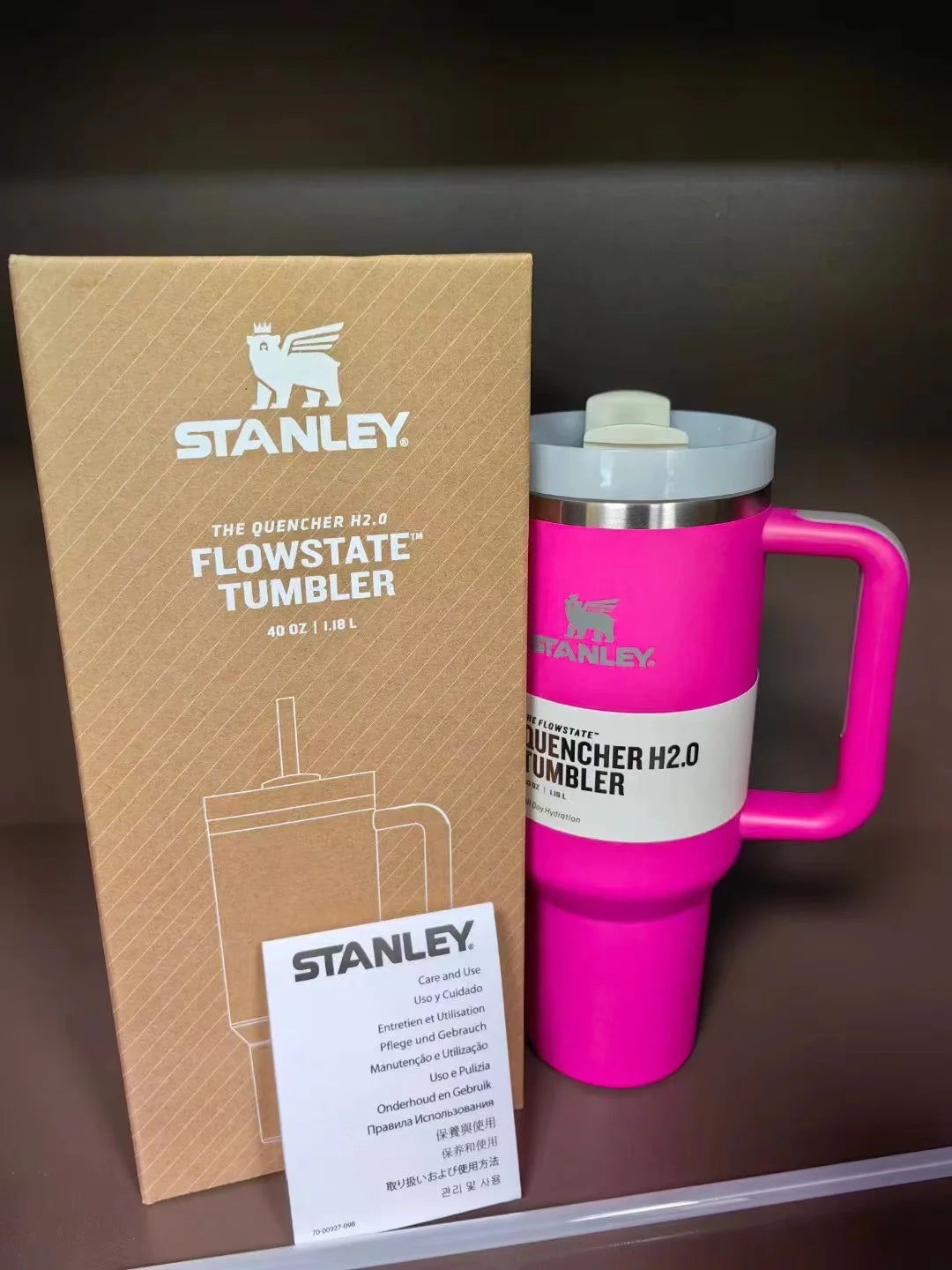 Stanley Quencher H2.0 Tumbler with Handle and Straw 40 oz