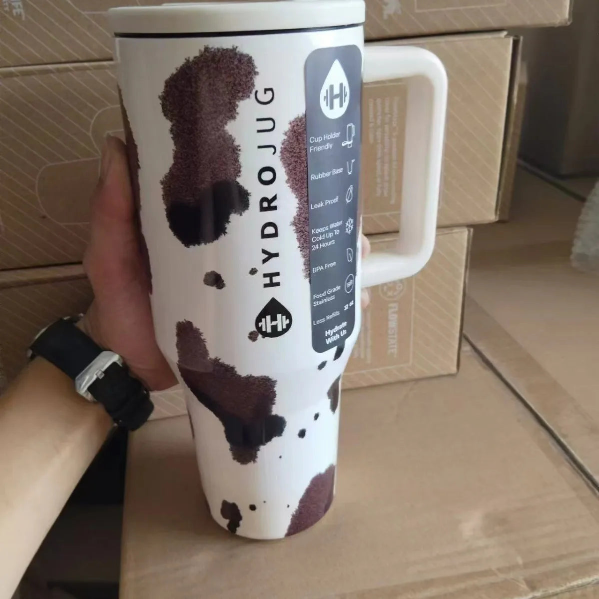 HydroJug Tumbler 32OZ/40OZ Traveler Straw Lid Stainless Steel Vacuum Insulated