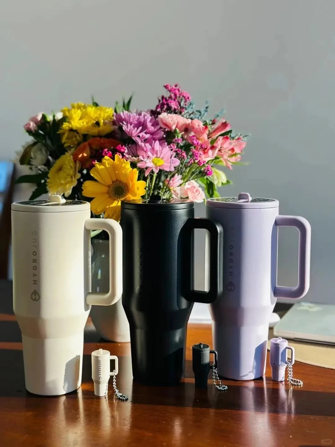 HydroJug Tumbler 32OZ/40OZ Traveler Straw Lid Stainless Steel Vacuum Insulated