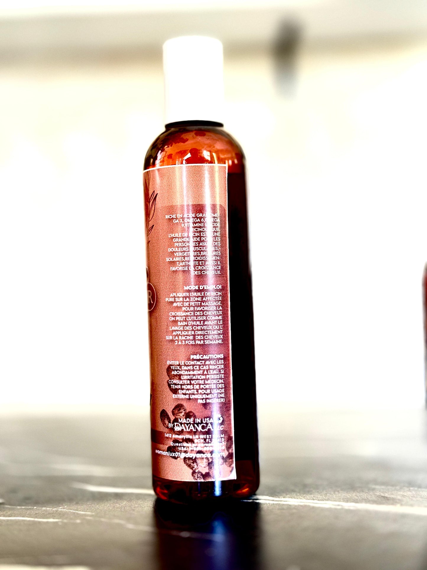 Huile Mascriti - 100% Naturel - Pour cheveux et autres - Gros bouteille 8FL oz