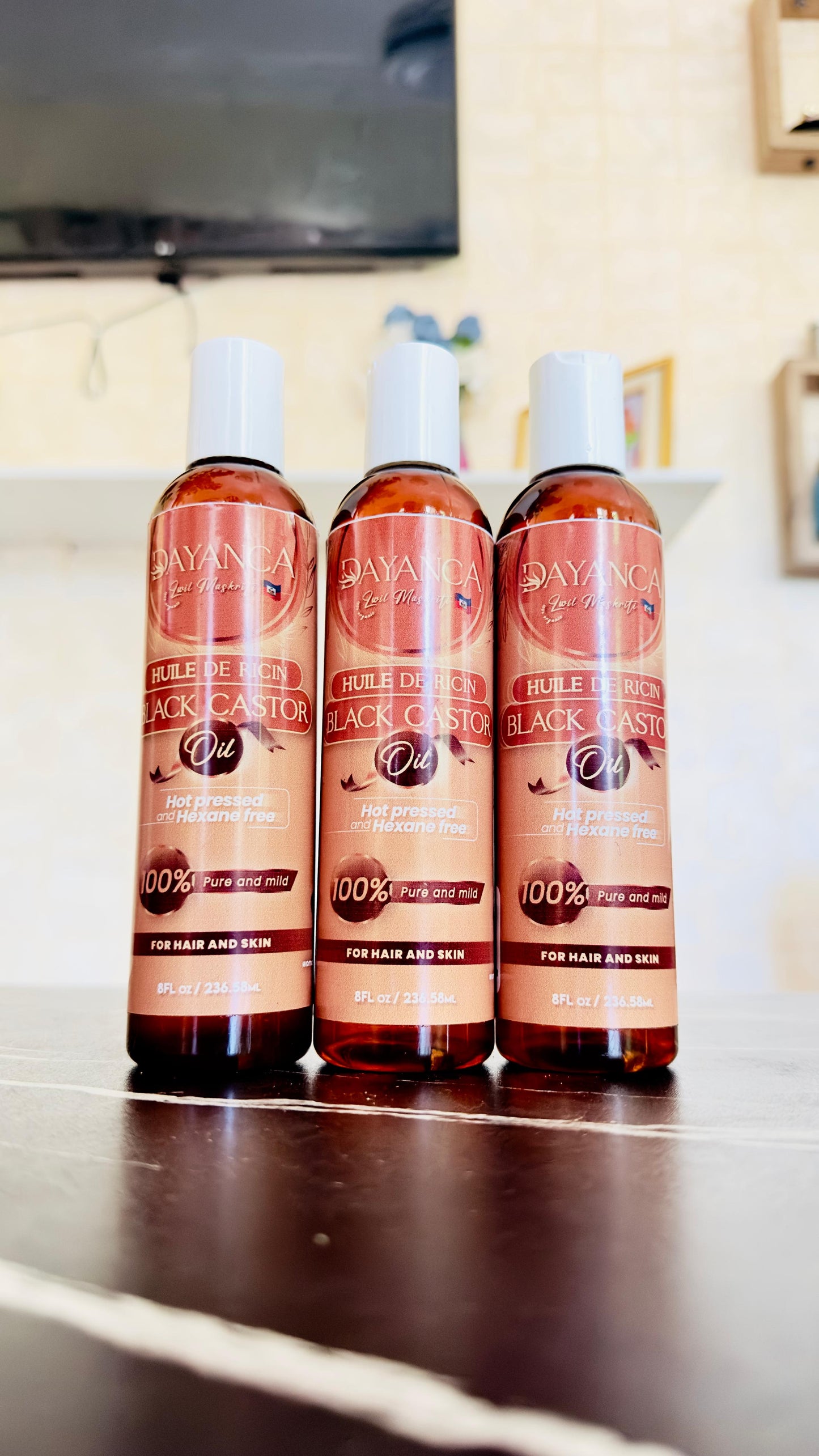 Huile Mascriti - 100% Naturel - Pour cheveux et autres - Gros bouteille 8FL oz