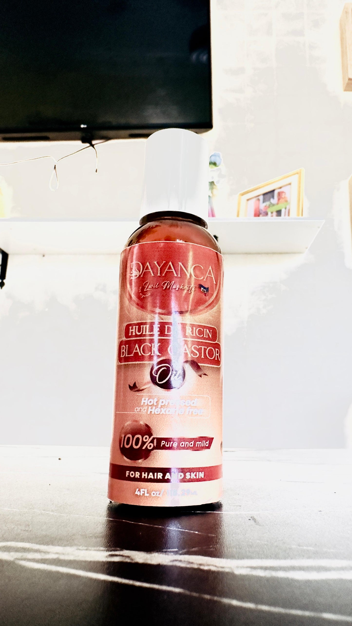 Huile Mascriti - 100% Naturel - Pour cheveux et autres - Gros bouteille 8FL oz