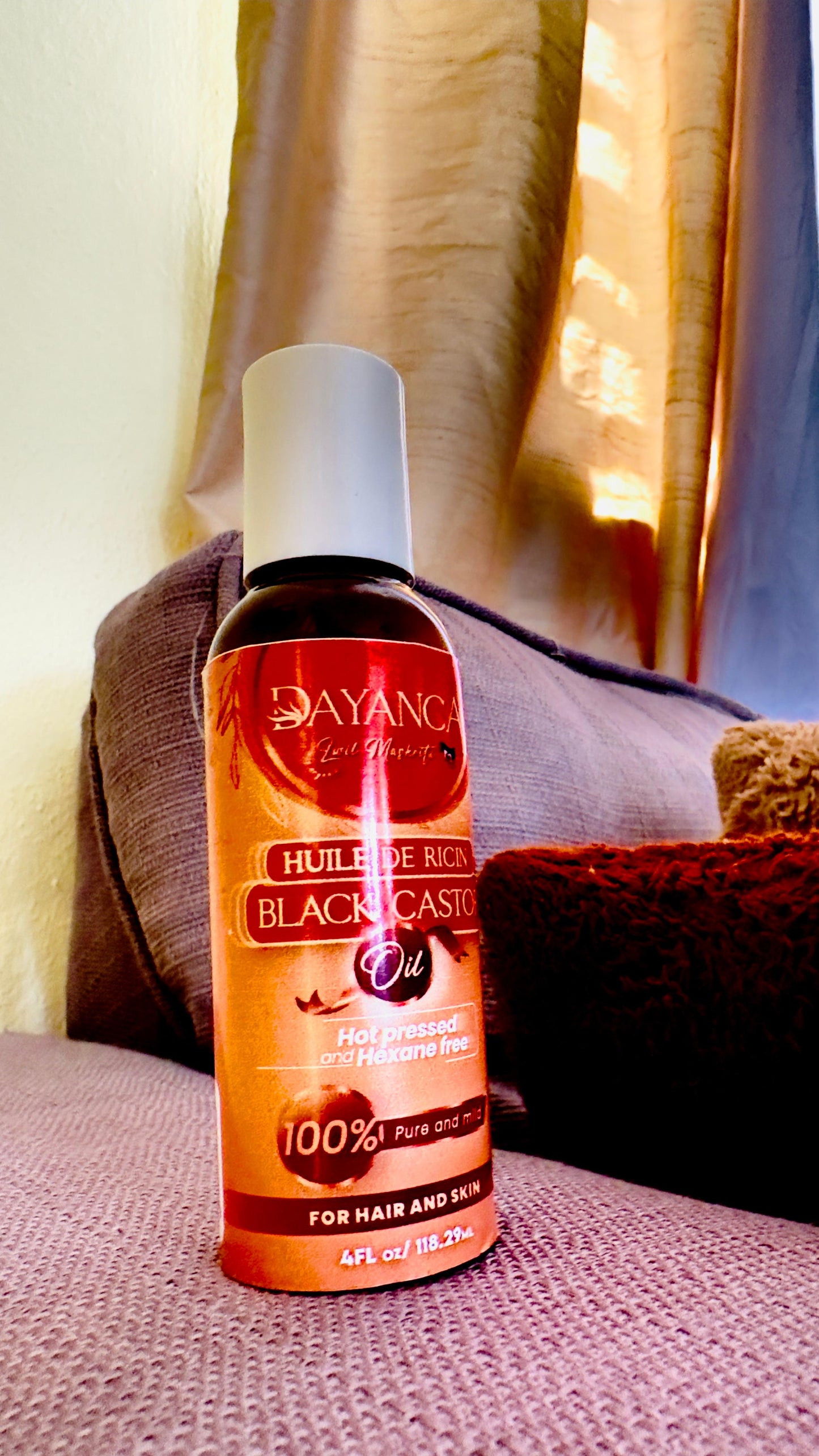 Huile Mascriti - 100% Naturel - Pour cheveux et autres - Gros bouteille 8FL oz